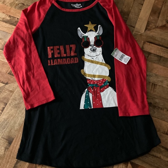 Christmas tee - feliz llamadad - Picture 2 of 2